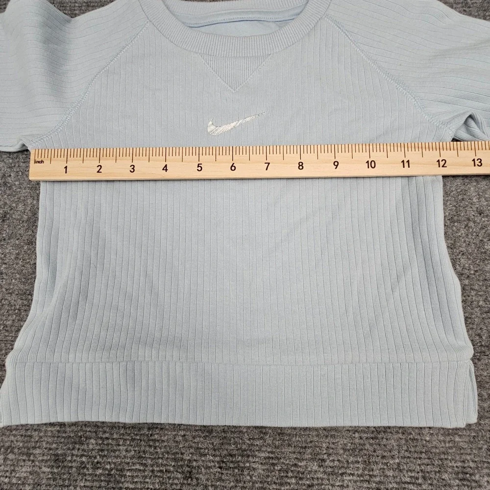 Nike Unisex 2-Piece Set Ribbed T-Shirt and Shorts Organic Cotton Blue 24M - Picture 7 of 14